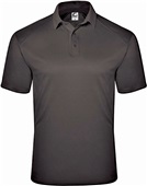 Badger Sport Mens C2 Mock Mesh Polo BLACK Pocket