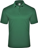 Badger Sport Mens C2 Mock Mesh Polo FOREST Pocket