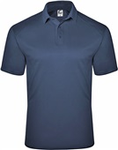 Badger Sport Mens C2 Mock Mesh Polo NAVY Pocket