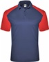 Badger Sport Mens C2 Sport Polo NAVY/RED Pocket