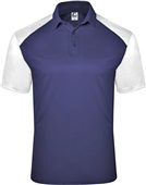 Badger Sport Mens C2 Sport Polo NAVY/WHITE Pocket