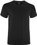 Epic 5.6 ounce Pre-Shrunk Heavy Cotton Tee Shirt - Heathers are blended BLACK Front