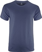 Epic 5.6 ounce Pre-Shrunk Heavy Cotton Tee Shirt - Heathers are blended NAVY Front