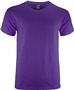 Epic 5.6 ounce Pre-Shrunk Heavy Cotton Tee Shirt - Heathers are blended PURPLE Front