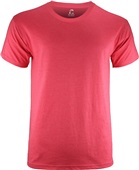 Epic 5.6 ounce Pre-Shrunk Heavy Cotton Tee Shirt - Heathers are blended HEATHER RED Front