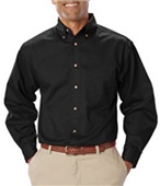 Blue Generation LS Teflon Treated Twill Shirts BLACK Pocket