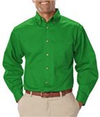 Blue Generation LS Teflon Treated Twill Shirts KELLY Pocket