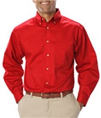 Blue Generation LS Teflon Treated Twill Shirts RED Pocket