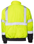 Game Sportswear The Econo Black Bottom Bomber 1320E NEON LIME Back