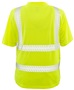 Game Sportswear The Ventilated Tee with Segmented Reflective Tape 235R NEON LIME Back