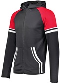 Holloway Adult/Youth Retro Grade Jacket BLACK/SCARLET Pocket