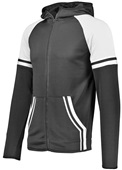 Holloway Adult/Youth Retro Grade Jacket BLACK/WHITE Pocket