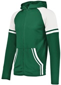Holloway Adult/Youth Retro Grade Jacket FOREST/WHITE Pocket