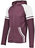 Holloway Adult/Youth Retro Grade Jacket MAROON/WHITE Pocket