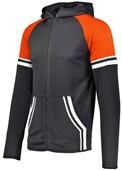 Holloway Adult/Youth Retro Grade Jacket BLACK/ORANGE Pocket