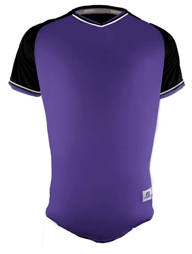 【YOURNUS】Phantom V-Neck Half Jersey Russell Adult/Youth Classic V-Neck Baseball Jersey | Epic Sports