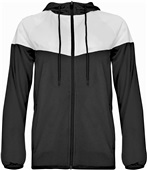 Badger Womens Sprint Outer Core Jacket BLACK/WHITE Pocket