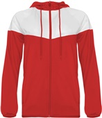 Badger Womens Sprint Outer Core Jacket RED/WHITE Pocket