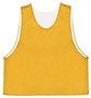 Badger Men Youth C2 Reversible Mesh Pinnie Outside: GOLD, Inside: WHITE Front