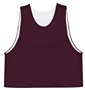 Badger Men Youth C2 Reversible Mesh Pinnie Outside: MAROON, Inside: WHITE Front