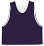Badger Men Youth C2 Reversible Mesh Pinnie Outside: PURPLE, Inside: WHITE Front