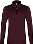 C2 Adult Youth Womens 1/4 Zip Jacket MAROON Pocket