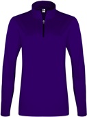 C2 Adult Youth Womens 1/4 Zip Jacket PURPLE Pocket