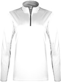 C2 Adult Youth Womens 1/4 Zip Jacket WHITE Pocket