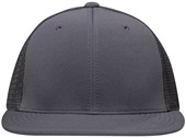 Pacific Headwear Premium M2 Performance Trucker Flexfit Cap ES341 GRAPHITE Front