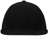 Pacific Headwear Premium M2 Performance Trucker Flexfit Cap ES341 BLACK Front