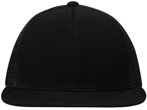 Pacific Headwear Black Snapback Trucker Mesh Cap