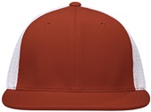 Pacific Headwear Premium M2 Performance Trucker Flexfit Cap ES341 RED/WHITE Front