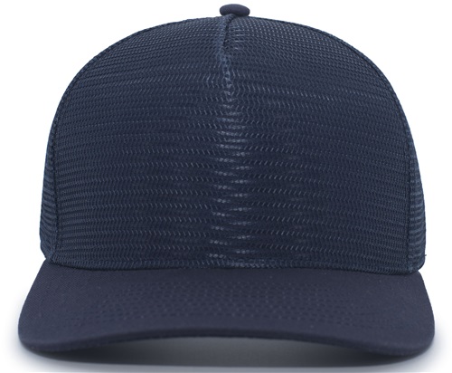Pacific Headwear 5-Panel Mesh Overlay Trucker Snapback Cap | Epic
