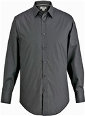 Edwards Mens No Iron Stretch Broadcloth Shirt 010 BLACK Pocket