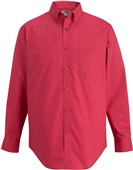 Edwards Mens Long Sleeve Stretch Poplin Shirt 708 TEABERRY Pocket