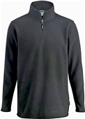 Edwards Unisex 1/4 Zip Microfleece Pullover Jacket 010 - BLACK Pocket