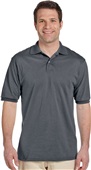 Jerzees Adult 5.6 oz. SpotShield Jersey Polo 437 CHARCOAL GREY Pocket