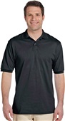 Jerzees Adult 5.6 oz. SpotShield Jersey Polo 437 BLACK Pocket