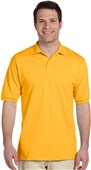 Jerzees Adult 5.6 oz. SpotShield Jersey Polo 437 GOLD Pocket