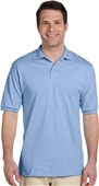 Jerzees Adult 5.6 oz. SpotShield Jersey Polo 437 LIGHT BLUE Pocket