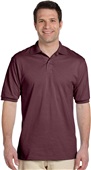Jerzees Adult 5.6 oz. SpotShield Jersey Polo 437 MAROON Pocket