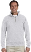 Jerzees Adult NuBlend Fleece Quarter-Zip Pullover ASH Pocket