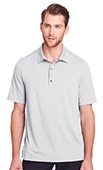 North End Mens Jaq Snap-Up Stretch Perform Polo PLATINUM Pocket