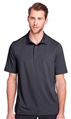 North End Mens Jaq Snap-Up Stretch Perform Polo CARBON Pocket