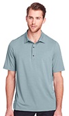 North End Mens Jaq Snap-Up Stretch Perform Polo OPAL BLUE Pocket