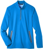 North End Men's Quest Stretch Quarter-Zip OLYMPIC BLUE/ CARBON Pocket