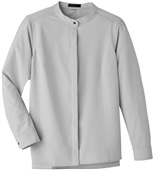 North End Ladies Borough Stretch Performance Shirt PLATINUM Pocket