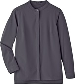 North End Ladies Borough Stretch Performance Shirt BLACK Pocket