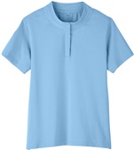 UltraClub Ladies' Lakeshore Performance Polo COLUMBIA BLUE Pocket