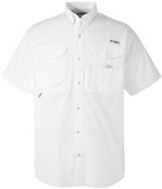 Columbia Men's Bonehead Short-Sleeve Shirt WHITE Pocket